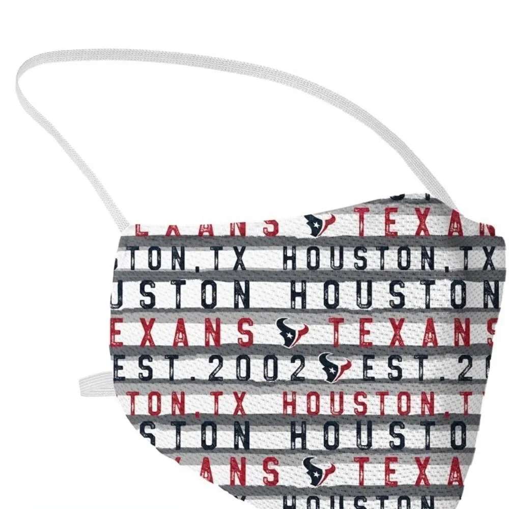 New in Package Houston Texans Face Covering Mask Masks Set of 3